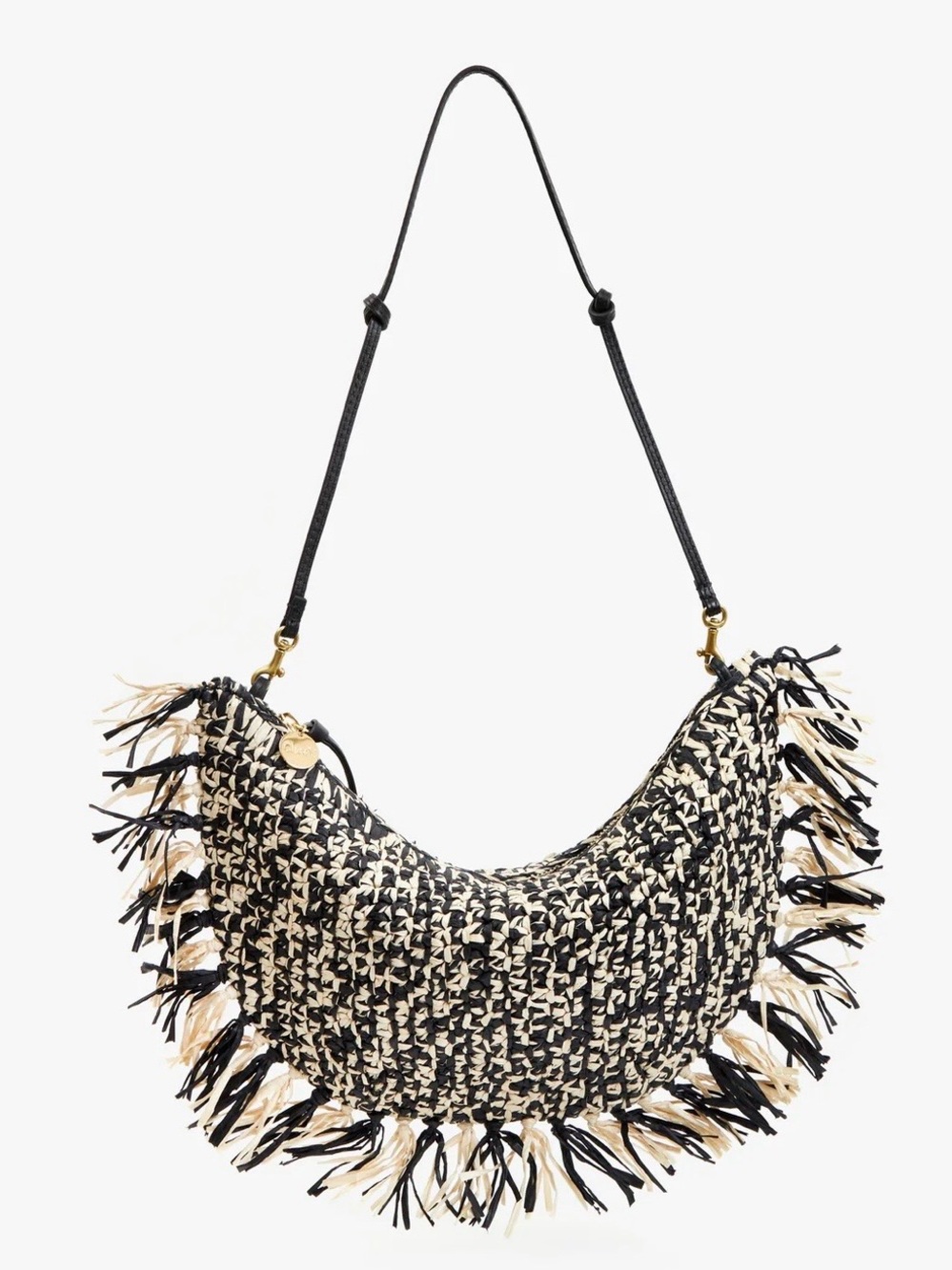 Clare V. Lune Woven Fringe Bag